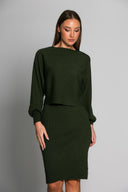 Midi φόρεμα με μπλούζα