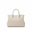 Back view of cream handbag