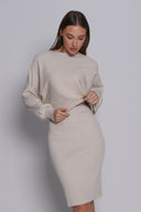 Midi φόρεμα με μπλούζα