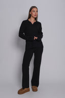 Πλεκτό σετ με γιακά