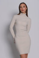 Ρίπ Πλεκτό Φόρεμα με Ζιβάγκο