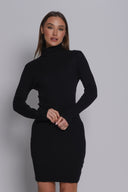 Ρίπ Πλεκτό Φόρεμα με Ζιβάγκο