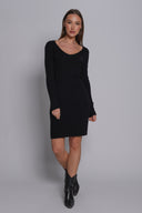 Ρίμπ πλεκτό φόρεμα