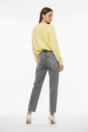 Leopard Print Denim - Back View Over Shoulder