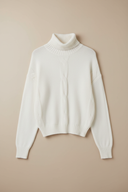 White Cable Knit Sweater